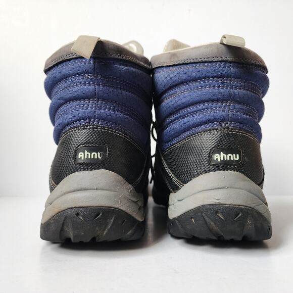 Ahnu Montara Boot Midnight Blue Womens Size 8.5 Hiking Vibram Soles Waterproof - Picture 2 of 11